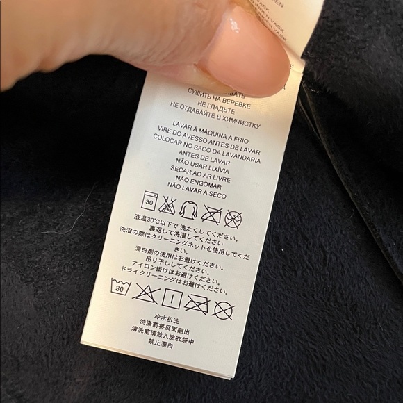 MICHAEL Michael Kors NWOT Navy Moto Jacket Gold Button, Size M - Picture 10 of 11